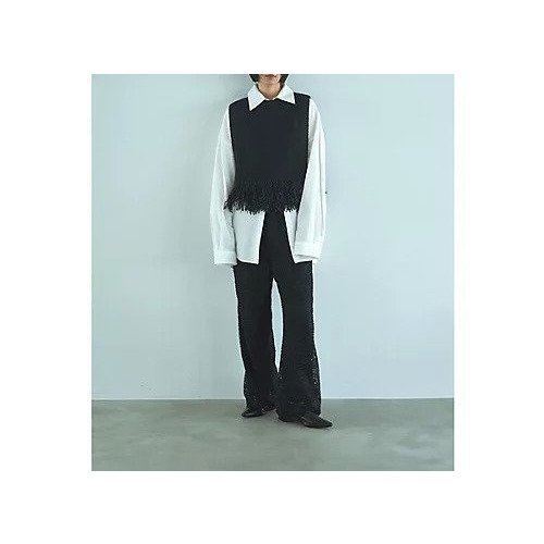 【マージュール/marjour】のFEATHERYARN KNIT VEST 人気、トレンドファッション・服の通販 founy(ファニー)  ファッション Fashion レディースファッション Fashion for Women アウター Coat / Outerwear Collection トップス・カットソー Cut & Sew Tops ニット Knit Tops & Sweaters ベスト&ジレ / 重ね着スタイル Vests & Gilets インナー Innerwear オケージョン Occasion Wear シンプル Simple, Minimal ストレッチ Stretch, Stretchy Fabric フリンジ Fringe, Tassel ベスト Vest, Waistcoat ポケット Pocket, Pocket Detail ミックス Mix, Mixed Style ミドル Middle Length, Mid Height 夏 Summer other-2|ID: prp329100004748628 ipo3291000000034337750