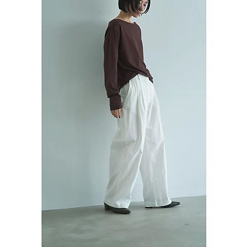 【マージュール/marjour】のCOTTON NYLON TUCK WIDE PANTS 人気、トレンドファッション・服の通販 founy(ファニー)  ファッション Fashion レディースファッション Fashion for Women パンツ Pants & Trousers ストレッチ Stretch, Stretchy Fabric バランス Balance, Style Balance ポケット Pocket, Pocket Detail メンズ Men's, Menswear ワイド Wide, Wide Fit エレガント 上品 Elegant other-3|ID: prp329100004748632 ipo3291000000034337788
