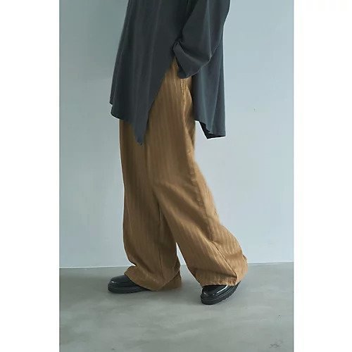 【マージュール/marjour】のRELAX STRIPE WIDE PANTS インテリア・キッズ・メンズ・レディースファッション・服の通販 founy(ファニー) https://founy.com/ ファッション Fashion レディースファッション Fashion for Women パンツ Pants & Trousers ストライプ Stripe, Striped Pattern ストレッチ Stretch, Stretchy Fabric ドローコード Drawcord, Drawstring Cord プレーン Plain, Simple ポケット Pocket, Pocket Detail リラックス Relax, Relaxed Fit ワイド Wide, Wide Fit 無地 Plain, Solid Color |ID: prp329100004748633 ipo3291000000034337793