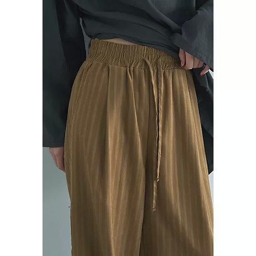 【マージュール/marjour】のRELAX STRIPE WIDE PANTS 人気、トレンドファッション・服の通販 founy(ファニー)  ファッション Fashion レディースファッション Fashion for Women パンツ Pants & Trousers ストライプ Stripe, Striped Pattern ストレッチ Stretch, Stretchy Fabric ドローコード Drawcord, Drawstring Cord プレーン Plain, Simple ポケット Pocket, Pocket Detail リラックス Relax, Relaxed Fit ワイド Wide, Wide Fit 無地 Plain, Solid Color other-3|ID: prp329100004748633 ipo3291000000034337800