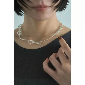 【マージュール/marjour】 BEADS RIBBON NECKLACE人気、トレンドファッション・服の通販 founy(ファニー) ファッション Fashion レディースファッション Fashion for Women ジュエリー Jewelry ネックレス Necklaces & Pendants カットソー Cut and Sewn Top シンプル Simple, Minimal チェーン Chain, Chain Strap ネックレス Necklace, Pendant Necklace フォルム Silhouette, Form ベーシック Basic, Essential モチーフ Motif, Design Theme リボン Ribbon, Bow |ID:prp329100004748636