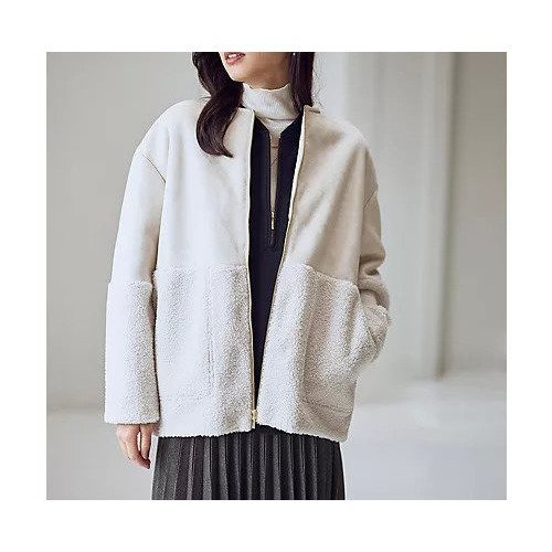 【エニー/ANY】のスエードボアコンビブルゾン 人気、トレンドファッション・服の通販 founy(ファニー) ファッション Fashion レディースファッション Fashion for Women アウター Coat / Outerwear Collection ブルゾンジャケット・スポーティアウター Blouson Jackets インナー Innerwear コンパクト Compact, Small Size ストール Stole, Wrap フォルム Silhouette, Form ボトム Bottoms, Lower Wear ボンディング Bonding, Bonded Fabric マフラー Scarf, Muffler 冬 Winter / This Winter 楽ちん Easy Fit, Comfortable 洗える Machine Washable other-2|ID: prp329100004750055 ipo3291000000034346355