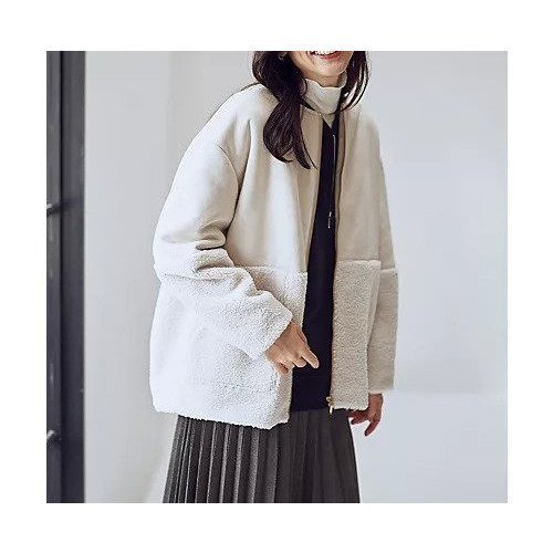 【エニー/ANY】のスエードボアコンビブルゾン 人気、トレンドファッション・服の通販 founy(ファニー) ファッション Fashion レディースファッション Fashion for Women アウター Coat / Outerwear Collection ブルゾンジャケット・スポーティアウター Blouson Jackets インナー Innerwear コンパクト Compact, Small Size ストール Stole, Wrap フォルム Silhouette, Form ボトム Bottoms, Lower Wear ボンディング Bonding, Bonded Fabric マフラー Scarf, Muffler 冬 Winter / This Winter 楽ちん Easy Fit, Comfortable 洗える Machine Washable other-3|ID: prp329100004750055 ipo3291000000034346357