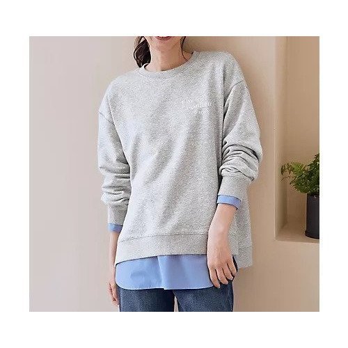 【エニー/ANY】のロゴスウェット インテリア・キッズ・メンズ・レディースファッション・服の通販 founy(ファニー) 　ファッション　Fashion　レディースファッション　Fashion for Women　トップス・カットソー　Cut & Sew Tops　レディースパーカー・カジュアルフーディー　Casual Hoodies & Sweatshirts　スウェット・クルーネックトップス　Sweatshirts & Crewnecks / Relaxed Fit Sweat Tops　洗える　Machine Washable　吸水　Absorbent, Quick-Dry　シンプル　Simple, Minimal　スラックス　Slacks, Dress Pants　デニム　Denim, Jeans Material　ロング　Long, Long-Length　おすすめ　Recommended / Our Picks　ライトグレー|ID: prp329100004751170 ipo3291000000034354447