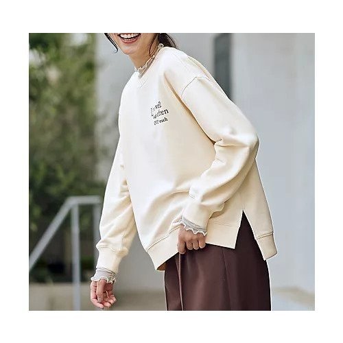 【エニー/ANY】のロゴスウェット インテリア・キッズ・メンズ・レディースファッション・服の通販 founy(ファニー) https://founy.com/ ファッション Fashion レディースファッション Fashion for Women トップス・カットソー Cut & Sew Tops レディースパーカー・カジュアルフーディー Casual Hoodies & Sweatshirts スウェット・クルーネックトップス Sweatshirts & Crewnecks / Relaxed Fit Sweat Tops 洗える Machine Washable 吸水 Absorbent, Quick-Dry シンプル Simple, Minimal スラックス Slacks, Dress Pants デニム Denim, Jeans Material ロング Long, Long-Length おすすめ Recommended / Our Picks |ID: prp329100004751170 ipo3291000000036320462