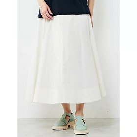 【プレインピープル/PLAIN PEOPLE】 フレアバンディングスカート人気、トレンドファッション・服の通販 founy(ファニー) ファッション Fashion レディースファッション Fashion for Women スカート Skirts スリット Slit, Slit Detail タイプライター Typewriter Fabric, Crisp Cotton |ID:prp329100004751174