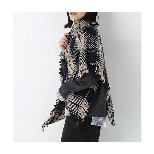 【ヒューマンウーマン/HUMAN WOMAN】のストール インテリア・キッズ・メンズ・レディースファッション・服の通販 founy(ファニー) 　ファッション　Fashion　レディースファッション　Fashion for Women　おすすめ　Recommended / Our Picks　ストール　Stole, Wrap　チェック　Check, Plaid, Tartan　ベージュ|ID: prp329100004751948 ipo3291000000034364232