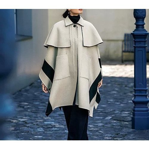 【アドーア/ADORE】のリバーポンチョコート 人気、トレンドファッション・服の通販 founy(ファニー)  ファッション Fashion レディースファッション Fashion for Women アウター Coat / Outerwear Collection コート・ロングコート・ピーコート Long Coats, Peacoats & More ポンチョ・ケープコート Ponchos & Capes なめらか Smooth, Silky Texture シンプル Simple, Minimal モダン Modern, Contemporary リバーシブル Reversible, Two-Sided エレガント 上品 Elegant 定番 Standard, Basic Item other-2|ID: prp329100004751949 ipo3291000000034364239