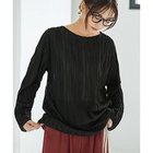 【スタイルデリ/STYLE DELI】のウェーブラインガーゼトップス 人気、トレンドファッション・服の通販 founy(ファニー) ファッション Fashion レディースファッション Fashion for Women トップス・カットソー Cut & Sew Tops インナー Innerwear ウェーブ Wavy Pattern カットソー Cut and Sewn Top シアー Sheer, See-Through シンプル Simple, Minimal ストライプ Stripe, Striped Pattern ストレート Straight, Straight Cut デニム Denim, Jeans Material 人気 Popular, Best Seller 長袖 Long Sleeve, Full Sleeve ハイネック High Neck, Mock Neck バランス Balance, Style Balance フォルム Silhouette, Form 防寒 Cold Protection, Winter-Ready thumbnail ブラック|ID: prp329100004752833 ipo3291000000036047807