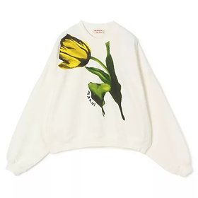 【マルニ/MARNI】 SWEATSHIRT人気、トレンドファッション・服の通販 founy(ファニー) ファッション Fashion レディースファッション Fashion for Women トップス・カットソー Cut & Sew Tops シャツ・ブラウス・オフィスカジュアル Elegant Blouses & Button-Ups レディースパーカー・カジュアルフーディー Casual Hoodies & Sweatshirts ロングTシャツ・Tシャツ Longline T-Shirts & Tees スウェット・クルーネックトップス Sweatshirts & Crewnecks / Relaxed Fit Sweat Tops 2025年 2025 2025-2026秋冬・A/W Autumn/Winter 2025–26 AW25–26 ショルダー Shoulder, Shoulder Strap スウェット / スエット Sweatshirt, Sweatwear チューリップ Tube, Tube Top ドロップ Drop Shoulder, Dropped Style フェミニン Feminine, Girly フロント Front, Front Design 洗える Machine Washable |ID:prp329100004752858