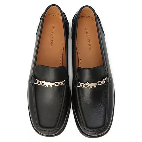 【メゾン キツネ/MAISON KITSUNE】のPROFILE FOX LEATHER LOAFERS 人気、トレンドファッション・服の通販 founy(ファニー)  ファッション Fashion レディースファッション Fashion for Women 2025年 2025 2025-2026秋冬・A/W Autumn/Winter 2025–26 AW25–26 チェーン Chain, Chain Strap フォックス Fox, Fox Fur フレンチ French, French Style 今季 This Season, Current Season other-3|ID: prp329100004752874 ipo3291000000034376262