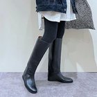 【エンチャンテッド/enchanted】の【APOM】本革インヒールストレートロングブーツ 人気、トレンドファッション・服の通販 founy(ファニー) ファッション Fashion レディースファッション Fashion for Women シンプル Simple, Minimal ストレート Straight, Straight Cut フラット Flat, Flat Shoes ロング Long, Long-Length thumbnail ブラック|ID: prp329100004752876 ipo3291000000034376272