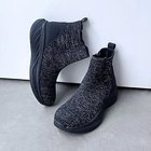 【エンチャンテッド/enchanted】の撥水サイドジップニットブーツ 人気、トレンドファッション・服の通販 founy(ファニー) ファッション Fashion レディースファッション Fashion for Women クッション Cushion, Throw Pillow サイドジップ Side Zip, Side Zipper スタイリッシュ Stylish, Fashionable スニーカー Sneakers, Trainers エレガント 上品 Elegant 旅行 Travel 軽量 Lightweight, Ultra Light thumbnail ブラックメタリック|ID: prp329100004752878 ipo3291000000034376286