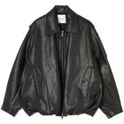 【クラネ/CLANE】のFAKE LEATHER BALLOON JACKET BLACK|ID:prp329100004752885