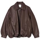 【クラネ/CLANE】のFAKE LEATHER BALLOON JACKET BROWN|ID:prp329100004752885