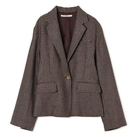 【ペレック/pelleq】のhoundstooth back squeeze jacket 人気、トレンドファッション・服の通販 founy(ファニー) ファッション Fashion レディースファッション Fashion for Women アウター Coat / Outerwear Collection レディースジャケット・軽アウター Jackets 2025年 2025 2025-2026秋冬・A/W Autumn/Winter 2025–26 AW25–26 オケージョン Occasion Wear ギャザー Gathered, Ruffled クラシカル Classical, Vintage-Inspired シェイプ Shape, Slim Fit ジャケット Jacket, Outerwear フェミニン Feminine, Girly |ID:prp329100004752890
