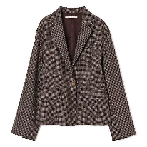 【ペレック/pelleq】のhoundstooth back squeeze jacket 人気、トレンドファッション・服の通販 founy(ファニー)  ファッション Fashion レディースファッション Fashion for Women アウター Coat / Outerwear Collection レディースジャケット・軽アウター Jackets 2025年 2025 2025-2026秋冬・A/W Autumn/Winter 2025–26 AW25–26 オケージョン Occasion Wear ギャザー Gathered, Ruffled クラシカル Classical, Vintage-Inspired シェイプ Shape, Slim Fit ジャケット Jacket, Outerwear フェミニン Feminine, Girly  other-1|ID: prp329100004752890 ipo3291000000034376372