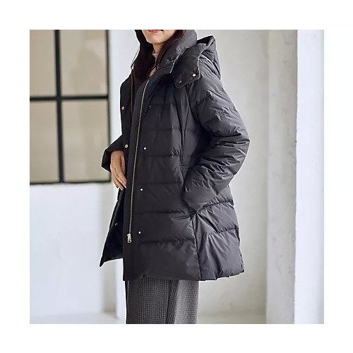 【エニー/ANY】の【フード取り外し可能】楽映えリッチロング丈ダウン 人気、トレンドファッション・服の通販 founy(ファニー) 　ファッション　Fashion　レディースファッション　Fashion for Women　ダウン　Down, Puffer　フェザー　Feather, Feather Detail　フロント　Front, Front Design　防寒　Cold Protection, Winter-Ready　ミドル　Middle Length, Mid Height　ロング　Long, Long-Length　A/W・秋冬　Autumn/Winter　エレガント 上品　Elegant　other-2|ID: prp329100004752893 ipo3291000000034376400