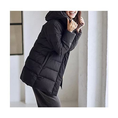 【エニー/ANY】の【フード取り外し可能】楽映えリッチロング丈ダウン 人気、トレンドファッション・服の通販 founy(ファニー) 　ファッション　Fashion　レディースファッション　Fashion for Women　ダウン　Down, Puffer　フェザー　Feather, Feather Detail　フロント　Front, Front Design　防寒　Cold Protection, Winter-Ready　ミドル　Middle Length, Mid Height　ロング　Long, Long-Length　A/W・秋冬　Autumn/Winter　エレガント 上品　Elegant　other-3|ID: prp329100004752893 ipo3291000000034376402