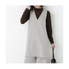 【ヒューマンウーマン/HUMAN WOMAN】のTOPツイルミディアムジャンパースカート グレージュ|ID: prp329100004754003 ipo3291000000034386827