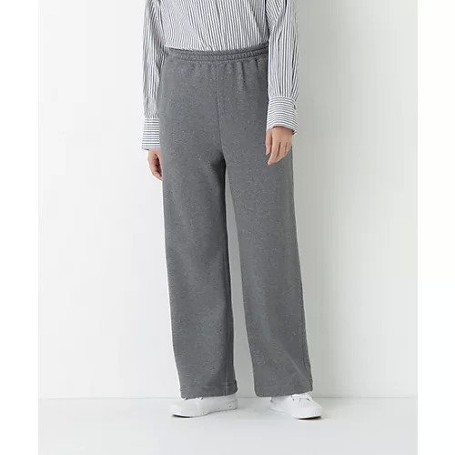 【ヒューマンウーマン/HUMAN WOMAN】の裏毛ストレートパンツ インテリア・キッズ・メンズ・レディースファッション・服の通販 founy(ファニー)  ファッション Fashion レディースファッション Fashion for Women パンツ Pants & Trousers おすすめ Recommended / Our Picks シンプル Simple, Minimal スタンダード Standard, Basic ストレート Straight, Straight Cut スピンドル Spindle, Drawcord ベーシック Basic, Essential ポケット Pocket, Pocket Detail トップグレー|ID: prp329100004754006 ipo3291000000034386886
