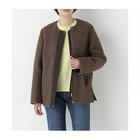 【ヒューマンウーマン/HUMAN WOMAN】のスライバージップジャケット ブラウン|ID:prp329100004754016