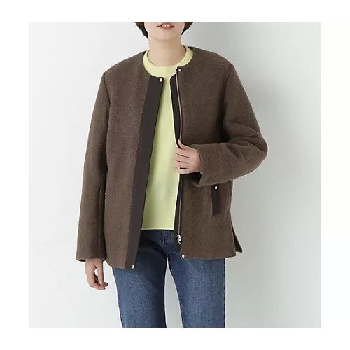 【ヒューマンウーマン/HUMAN WOMAN】のスライバージップジャケット インテリア・キッズ・メンズ・レディースファッション・服の通販 founy(ファニー)  ファッション Fashion レディースファッション Fashion for Women アウター Coat / Outerwear Collection レディースジャケット・軽アウター Jackets おすすめ Recommended / Our Picks イタリア Italy スタンダード Standard, Basic バランス Balance, Style Balance ブルゾン Blouson, Bomber Jacket ボトム Bottoms, Lower Wear ポケット Pocket, Pocket Detail 人気 Popular, Best Seller ブラウン|ID: prp329100004754016 ipo3291000000034386970