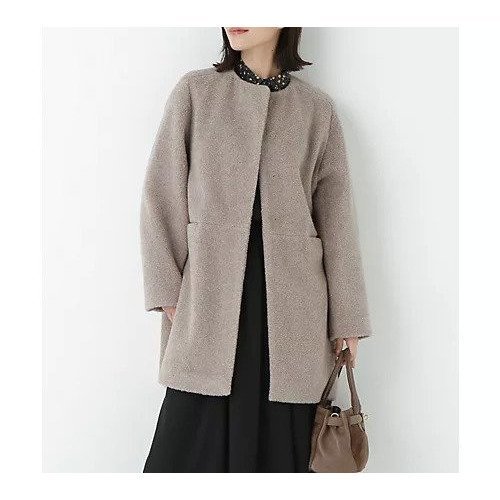 【ヒューマンウーマン/HUMAN WOMAN】のボアノーカラーコート 人気、トレンドファッション・服の通販 founy(ファニー)  ファッション Fashion レディースファッション Fashion for Women アウター Coat / Outerwear Collection コート・ロングコート・ピーコート Long Coats, Peacoats & More おすすめ Recommended / Our Picks インナー Innerwear スタンダード Standard, Basic スリーブ Sleeve, Long Sleeve / Short Sleeve ボトム Bottoms, Lower Wear ポケット Pocket, Pocket Detail  other-1|ID: prp329100004754017 ipo3291000000034386974