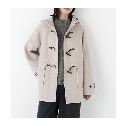 【ヒューマンウーマン/HUMAN WOMAN】のモッサミドルダッフルコート インテリア・キッズ・メンズ・レディースファッション・服の通販 founy(ファニー)  ファッション Fashion レディースファッション Fashion for Women アウター Coat / Outerwear Collection コート・ロングコート・ピーコート Long Coats, Peacoats & More ダッフルコート Duffle Coats おすすめ Recommended / Our Picks スタンダード Standard, Basic ダッフルコート Duffle Coat, Toggle Coat トレンド Trend, Trending Now ボーダー Border, Stripe メルトン Melton, Heavy Wool 冬 Winter / This Winter 別注 Limited Edition, Custom Order ベージュ|ID: prp329100004754018 ipo3291000000034386981