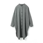 【ミズイロ インド/mizuiro ind】のスタンドカラーシャツワンピース 人気、トレンドファッション・服の通販 founy(ファニー) ファッション Fashion レディースファッション Fashion for Women ワンピース Dresses シャツワンピース / 1枚で着映えコーデ Shirt Dresses ストレッチ Stretch, Stretchy Fabric セットアップ Set-Up, Coordinated Outfit タートル Turtleneck, Turtle Collar フロント Front, Front Design ベーシック Basic, Essential thumbnail グレー|ID: prp329100004754101 ipo3291000000034387814
