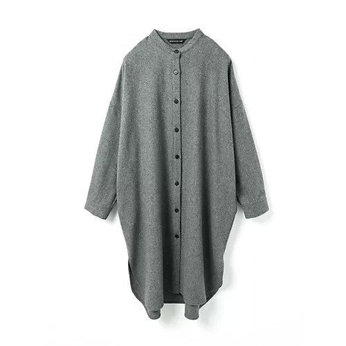 【ミズイロ インド/mizuiro ind】のスタンドカラーシャツワンピース インテリア・キッズ・メンズ・レディースファッション・服の通販 founy(ファニー) 　ファッション　Fashion　レディースファッション　Fashion for Women　ワンピース　Dresses　シャツワンピース / 1枚で着映えコーデ　Shirt Dresses　ストレッチ　Stretch, Stretchy Fabric　セットアップ　Set-Up, Coordinated Outfit　タートル　Turtleneck, Turtle Collar　フロント　Front, Front Design　ベーシック　Basic, Essential　グレー|ID: prp329100004754101 ipo3291000000034387814