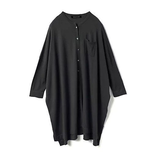 【ミズイロ インド/mizuiro ind】のハイゲージスタンドカラーワンピース インテリア・キッズ・メンズ・レディースファッション・服の通販 founy(ファニー) 　ファッション　Fashion　レディースファッション　Fashion for Women　ワンピース　Dresses　シンプル　Simple, Minimal　スタンド　Stand Collar, Upright Stand　スリット　Slit, Slit Detail　フロント　Front, Front Design　ベーシック　Basic, Essential　ポケット　Pocket, Pocket Detail　人気　Popular, Best Seller　今季　This Season, Current Season　再入荷　Restock / Back in Stock　ブラック|ID: prp329100004754102 ipo3291000000034387826