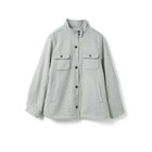 【ミズイロ インド/mizuiro ind】のバックボアシャツジャケット 人気、トレンドファッション・服の通販 founy(ファニー) ファッション Fashion レディースファッション Fashion for Women アウター Coat / Outerwear Collection レディースジャケット・軽アウター Jackets ショート Short, Short Length スリット Slit, Slit Detail ハイネック High Neck, Mock Neck フロント Front, Front Design ポケット Pocket, Pocket Detail thumbnail ライトグレー|ID: prp329100004754106 ipo3291000000034387854