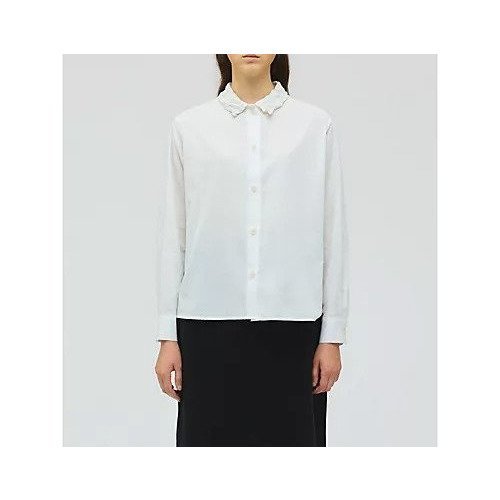 【ミズイロ インド/mizuiro ind】のワッシャーカラーシャツ インテリア・キッズ・メンズ・レディースファッション・服の通販 founy(ファニー)  ファッション Fashion レディースファッション Fashion for Women トップス・カットソー Cut & Sew Tops シャツ・ブラウス・オフィスカジュアル Elegant Blouses & Button-Ups インナー Innerwear オケージョン Occasion Wear カーディガン Cardigan, Knitwear シンプル Simple, Minimal ベーシック Basic, Essential ワッシャー Washer, Crinkled Finish オフホワイト|ID: prp329100004755370 ipo3291000000034396994