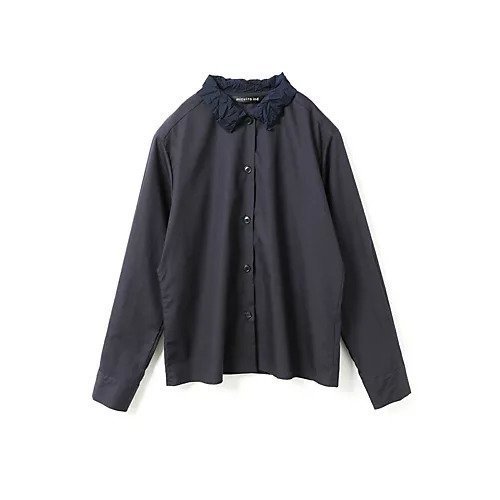 【ミズイロ インド/mizuiro ind】のワッシャーカラーシャツ インテリア・キッズ・メンズ・レディースファッション・服の通販 founy(ファニー)  ファッション Fashion レディースファッション Fashion for Women トップス・カットソー Cut & Sew Tops シャツ・ブラウス・オフィスカジュアル Elegant Blouses & Button-Ups インナー Innerwear オケージョン Occasion Wear カーディガン Cardigan, Knitwear シンプル Simple, Minimal ベーシック Basic, Essential ワッシャー Washer, Crinkled Finish ネイビー|ID: prp329100004755370 ipo3291000000034396996