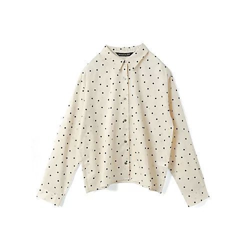 【ミズイロ インド/mizuiro ind】のフロッキードットプリントシャツ インテリア・キッズ・メンズ・レディースファッション・服の通販 founy(ファニー) https://founy.com/ ファッション Fashion レディースファッション Fashion for Women トップス・カットソー Cut & Sew Tops シャツ・ブラウス・オフィスカジュアル Elegant Blouses & Button-Ups ドット Polka Dot, Dot Pattern ベロア Velour, Soft Velvet 人気 Popular, Best Seller 冬 Winter / This Winter |ID: prp329100004755372 ipo3291000000036283294