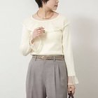 【ノーリーズソフィー/NOLLEY'S sophi】の《手洗い可能》シアーフリル総針プルオーバー エクリュ|ID: prp329100004755395 ipo3291000000034397171