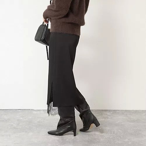 【ノーリーズソフィー/NOLLEY'S sophi】のレースレイヤードタイトスカート 人気、トレンドファッション・服の通販 founy(ファニー) ファッション Fashion レディースファッション Fashion for Women スカート Skirts 2025年 2025 2025-2026秋冬・A/W Autumn/Winter 2025–26 AW25–26 おすすめ Recommended / Our Picks ストレッチ Stretch, Stretchy Fabric スリット Slit, Slit Detail レース Lace, Lace Fabric other-1|ID: prp329100004755409 ipo3291000000034397284