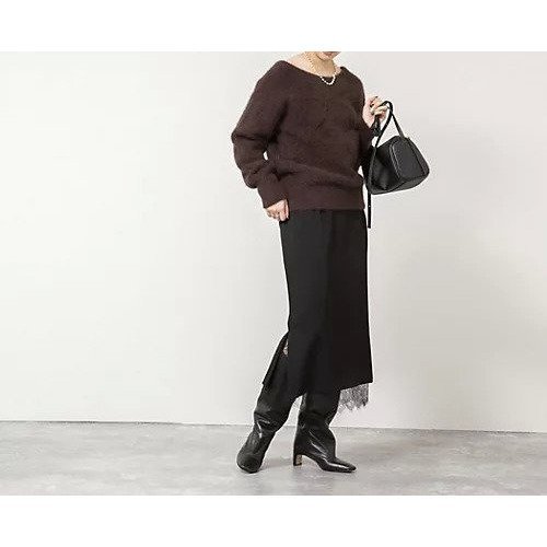 【ノーリーズソフィー/NOLLEY'S sophi】のレースレイヤードタイトスカート 人気、トレンドファッション・服の通販 founy(ファニー) ファッション Fashion レディースファッション Fashion for Women スカート Skirts 2025年 2025 2025-2026秋冬・A/W Autumn/Winter 2025–26 AW25–26 おすすめ Recommended / Our Picks ストレッチ Stretch, Stretchy Fabric スリット Slit, Slit Detail レース Lace, Lace Fabric other-2|ID: prp329100004755409 ipo3291000000034410089