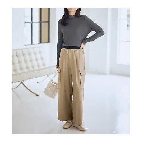 【エニー/ANY】の【ウエストゴム】カーゴタックパンツ 人気、トレンドファッション・服の通販 founy(ファニー) ファッション Fashion レディースファッション Fashion for Women パンツ Pants & Trousers スウェット / スエット Sweatshirt, Sweatwear センター Center, Center Line フェミニン Feminine, Girly ワイド Wide, Wide Fit エレガント 上品 Elegant A/W・秋冬 Autumn/Winter other-2|ID: prp329100004755413 ipo3291000000034397312