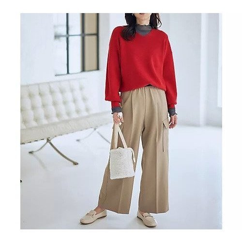 【エニー/ANY】の【ウエストゴム】カーゴタックパンツ 人気、トレンドファッション・服の通販 founy(ファニー) ファッション Fashion レディースファッション Fashion for Women パンツ Pants & Trousers スウェット / スエット Sweatshirt, Sweatwear センター Center, Center Line フェミニン Feminine, Girly ワイド Wide, Wide Fit エレガント 上品 Elegant A/W・秋冬 Autumn/Winter other-3|ID: prp329100004755413 ipo3291000000034397314