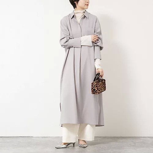 【ノーリーズソフィー/NOLLEY'S sophi】のウォッシャブルツイルロングシャツワンピース インテリア・キッズ・メンズ・レディースファッション・服の通販 founy(ファニー) https://founy.com/ ファッション Fashion レディースファッション Fashion for Women ワンピース Dresses シャツワンピース / 1枚で着映えコーデ Shirt Dresses 2025年 2025 2025-2026秋冬・A/W Autumn/Winter 2025–26 AW25–26 カフス Cuff Design スキッパー Skipper, Open Collar ストレッチ Stretch, Stretchy Fabric ストレート Straight, Straight Cut ツイル Twist, Twisted Detail 夏 Summer |ID: prp329100004755424 ipo3291000000034397373