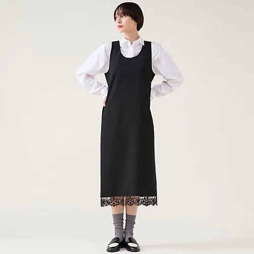 【マルティニーク/martinique】のレースコンビギャバワンピース 人気、トレンドファッション・服の通販 founy(ファニー)  ファッション Fashion レディースファッション Fashion for Women ワンピース Dresses おすすめ Recommended / Our Picks なめらか Smooth, Silky Texture シルク Silk, 100% Silk シンプル Simple, Minimal ラグジュアリー Luxury, Elegant レース Lace, Lace Fabric  other-1|ID: prp329100004755428 ipo3291000000034397399