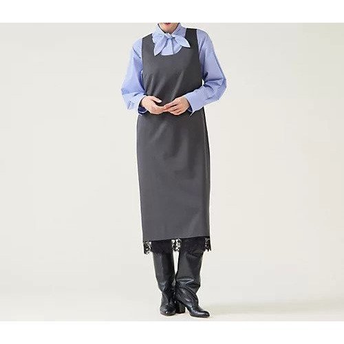 【マルティニーク/martinique】のレースコンビギャバワンピース インテリア・キッズ・メンズ・レディースファッション・服の通販 founy(ファニー)  ファッション Fashion レディースファッション Fashion for Women ワンピース Dresses おすすめ Recommended / Our Picks なめらか Smooth, Silky Texture シルク Silk, 100% Silk シンプル Simple, Minimal ラグジュアリー Luxury, Elegant レース Lace, Lace Fabric グレー|ID: prp329100004755428 ipo3291000000034397403