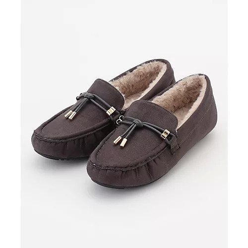 【エニー/ANY】のモカシンローファー インテリア・キッズ・メンズ・レディースファッション・服の通販 founy(ファニー) 　ファッション　Fashion　レディースファッション　Fashion for Women　シューズ　Shoes, Footwear　トレンド　Trend, Trending Now　フェイクファー　Faux Fur, Imitation Fur　A/W・秋冬　Autumn/Winter　チャコール|ID: prp329100004755430 ipo3291000000034397416