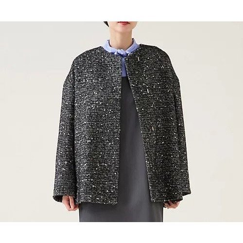 【マルティニーク/martinique】のノーカラーコート 人気、トレンドファッション・服の通販 founy(ファニー)  ファッション Fashion レディースファッション Fashion for Women アウター Coat / Outerwear Collection コート・ロングコート・ピーコート Long Coats, Peacoats & More イタリア Italy ジャカード/ジャガード Jacquard, Woven Pattern ストール Stole, Wrap センター Center, Center Line フロント Front, Front Design プリーツ Pleats, Pleated マフラー Scarf, Muffler モダン Modern, Contemporary おすすめ Recommended / Our Picks エレガント 上品 Elegant ホリデーシーズン Holiday Season  other-1|ID: prp329100004755461 ipo3291000000034397652