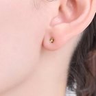 【フィービィー/phoebe】の【金属アレルギー対応】プチフラワービジュースタッドピアス/ニッケルフリー(片耳) クリア|ID: prp329100004755546 ipo3291000000034398598