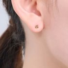 【フィービィー/phoebe】の【金属アレルギー対応】プチフラワービジュースタッドピアス/ニッケルフリー(片耳) オレンジ|ID: prp329100004755546 ipo3291000000034398600