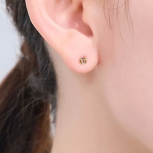 【フィービィー/phoebe】の【金属アレルギー対応】プチフラワービジュースタッドピアス/ニッケルフリー(片耳) インテリア・キッズ・メンズ・レディースファッション・服の通販 founy(ファニー)  ファッション Fashion レディースファッション Fashion for Women おすすめ Recommended / Our Picks イヤーカフ Ear Cuffs ストーン Stone, Gem-Like マニッシュ Mannish, Boyish モチーフ Motif, Design Theme 片耳 One-Ear, Single Earring オレンジ|ID: prp329100004755546 ipo3291000000034398600