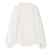 【エクラ/eclat】の【三尋木奈保さんコラボ】ボリューム袖ジャカードブラウス 人気、トレンドファッション・服の通販 founy(ファニー) ファッション Fashion レディースファッション Fashion for Women トップス・カットソー Cut & Sew Tops シャツ・ブラウス・オフィスカジュアル Elegant Blouses & Button-Ups コラボ Collaboration, Collab コンパクト Compact, Small Size ジャカード／ジャガード Jacquard, Woven Pattern フォルム Silhouette, Form リュクス Luxury, Elegant, High-End, Chic エレガント 上品 Elegant 別注 Limited Edition, Custom Order 洗える Machine Washable |ID:prp329100004756500